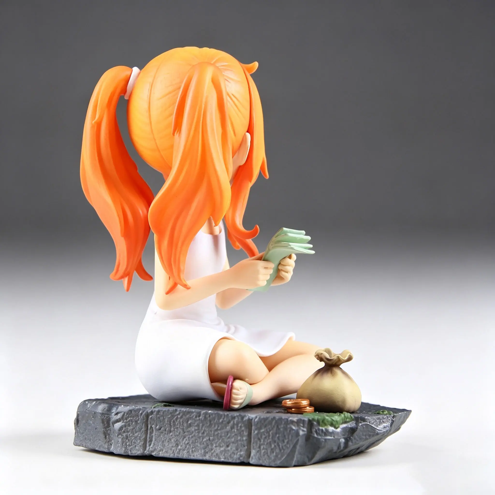 One Piece - Childhood Nami (Sitting Pose Version) Statue - Image 4