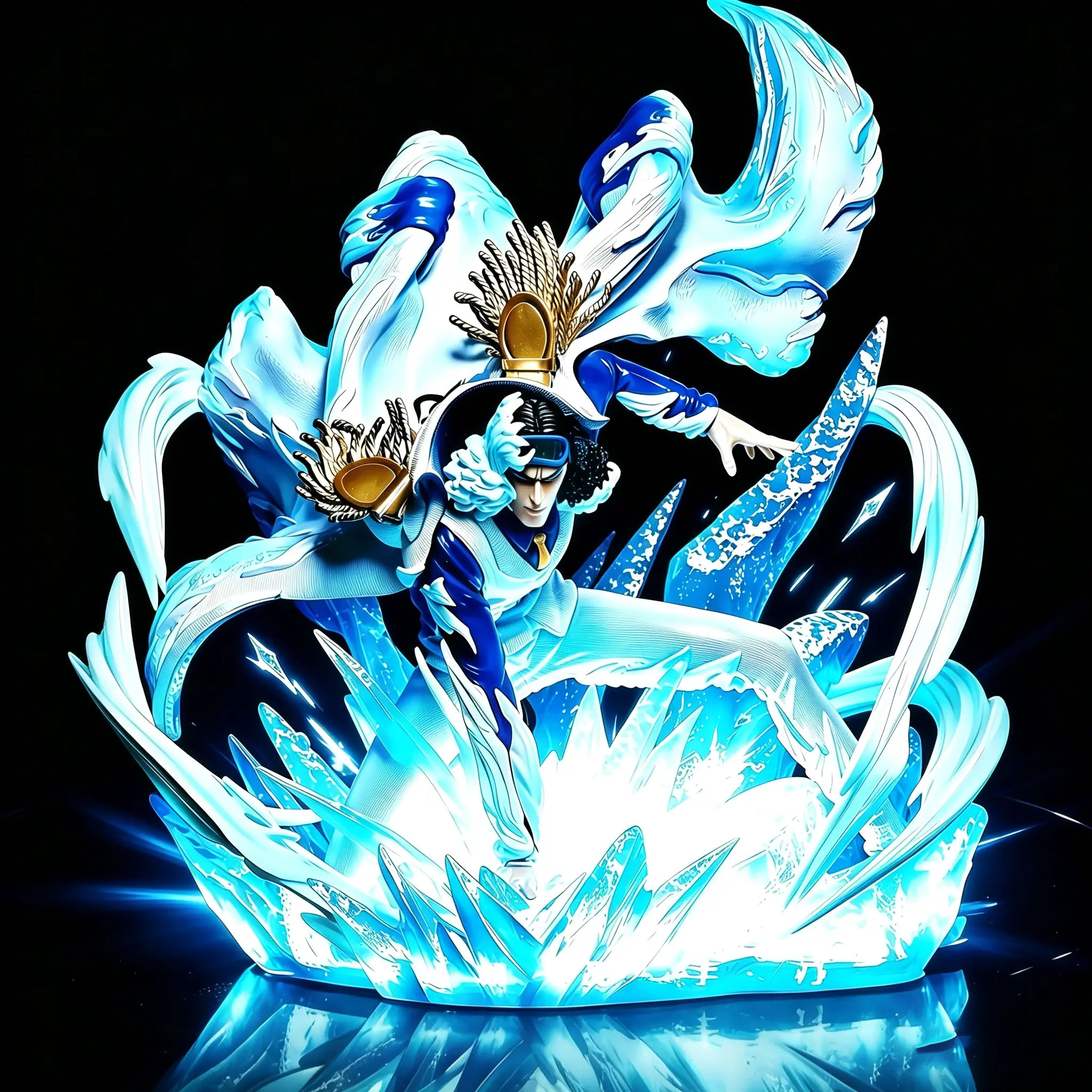 Buy One Piece Kuzan Aokiji Statue with Crypto at AnimeFigureHub