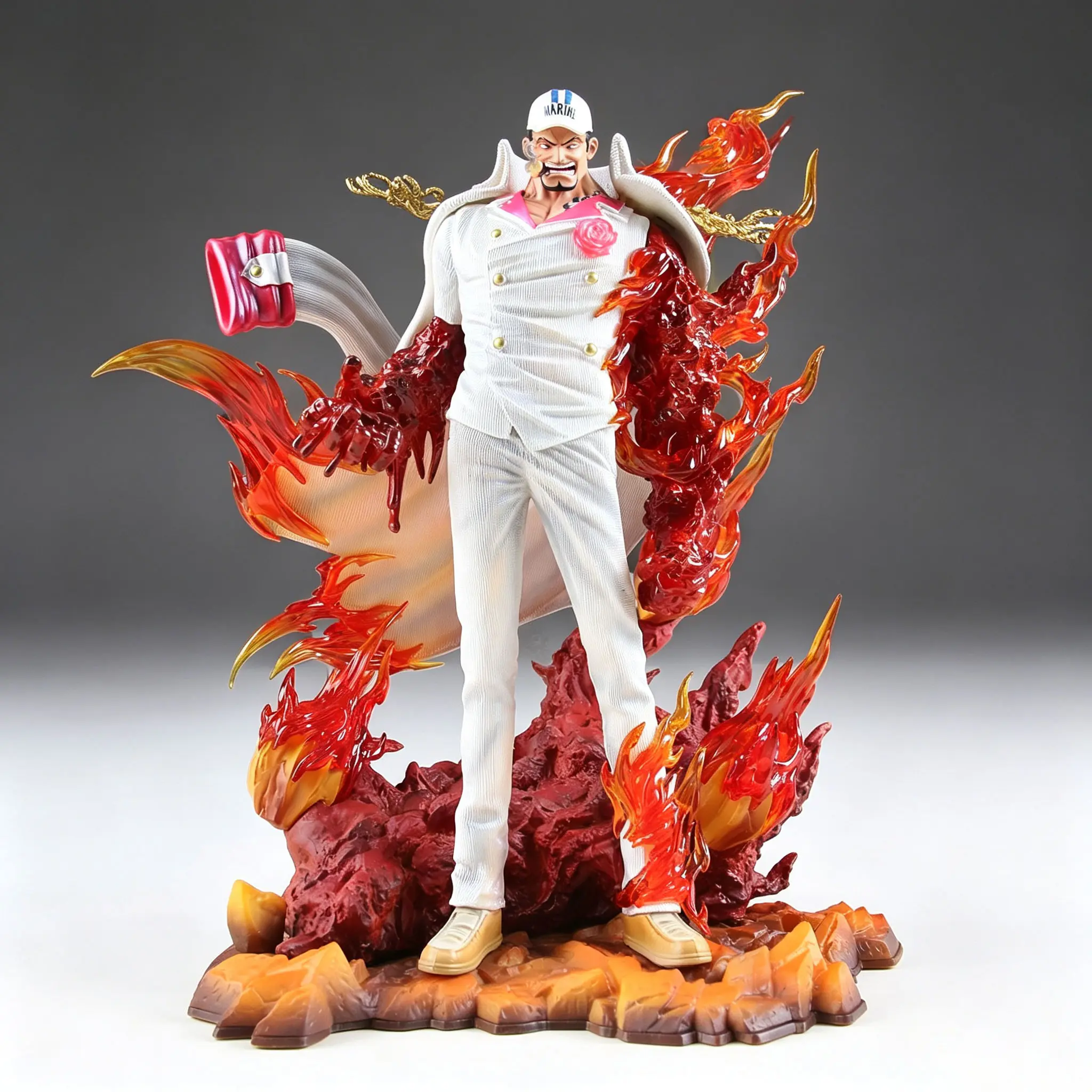 One Piece - Sakazuki Akainu (White Coat / Marine Admiral Version) Statue