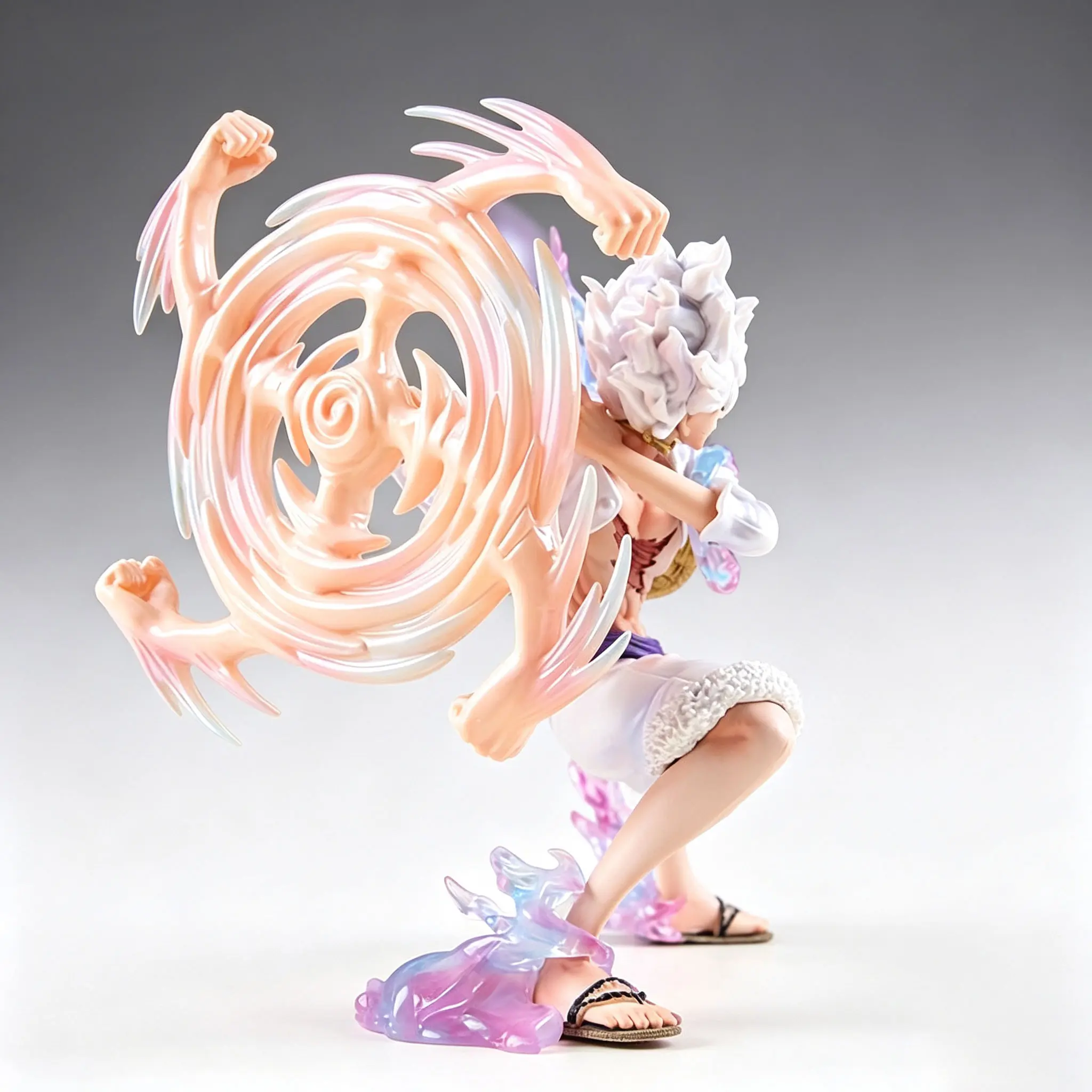 One Piece - Monkey D. Luffy (Gear 5th Stretching / Arm-Swinging Punch Version) Statue - Image 5