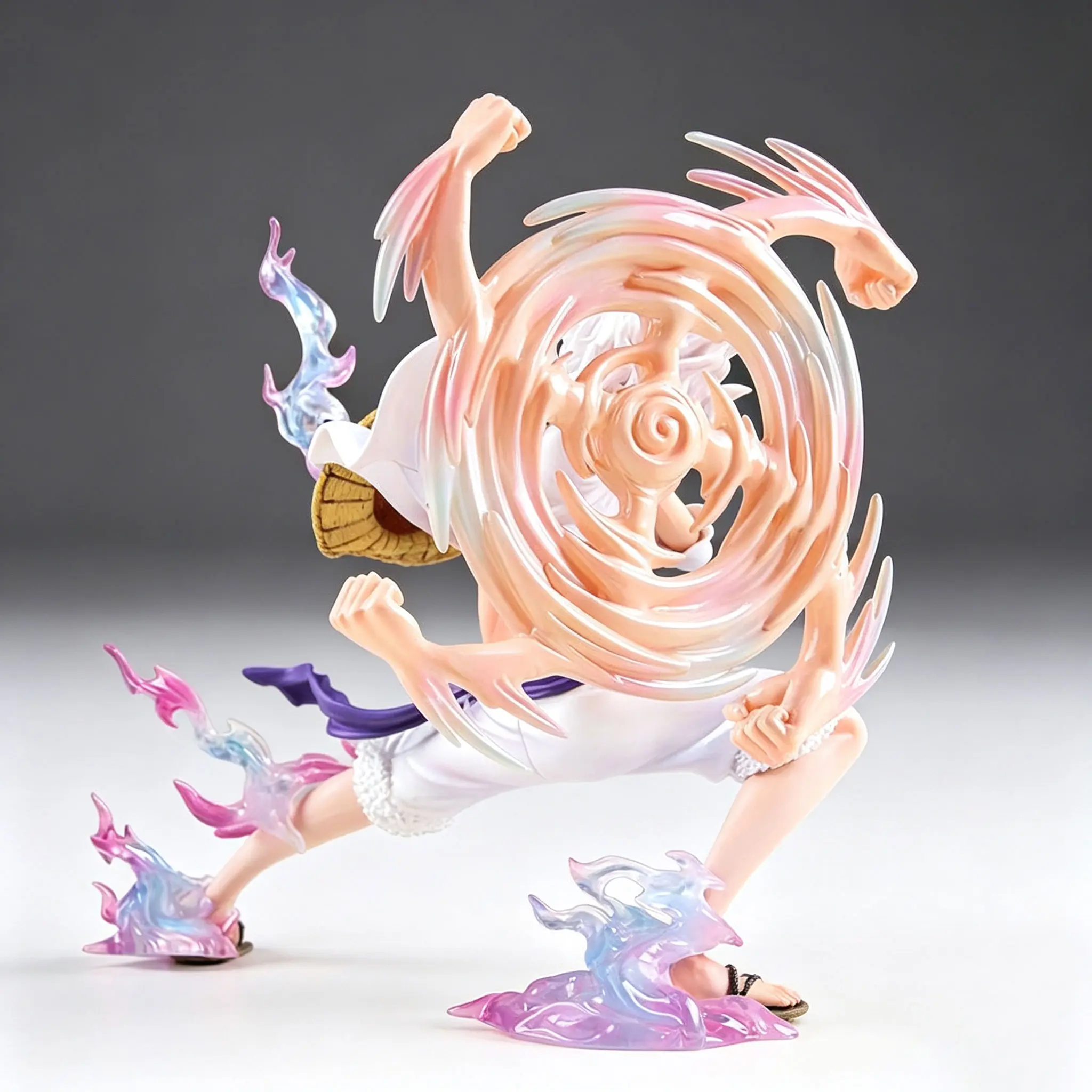One Piece - Monkey D. Luffy (Gear 5th Stretching / Arm-Swinging Punch Version) Statue - Image 3