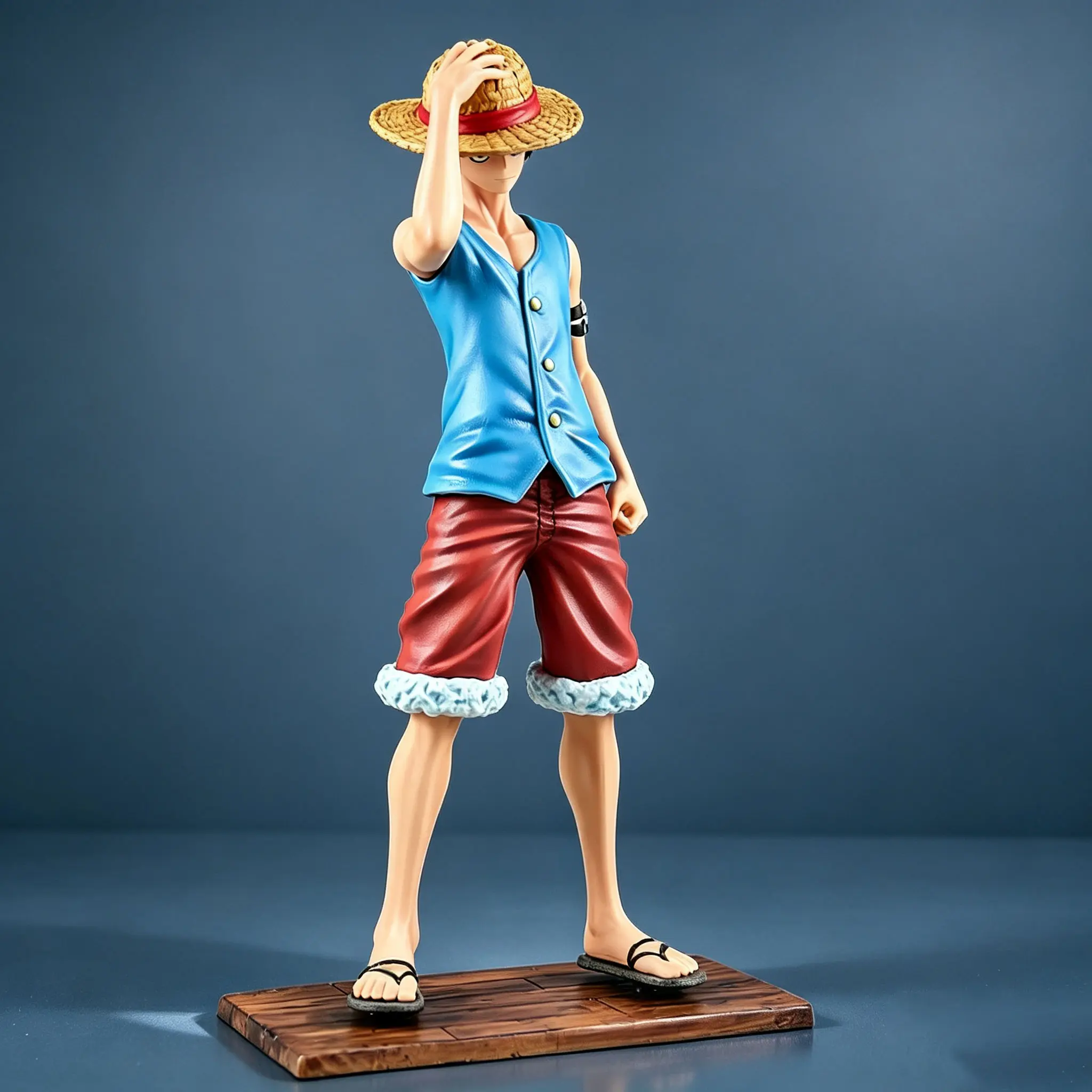 Buy One Piece Monkey D. Luffy Classic Straw Hat Version Statue with Crypto at AnimeFigureHub