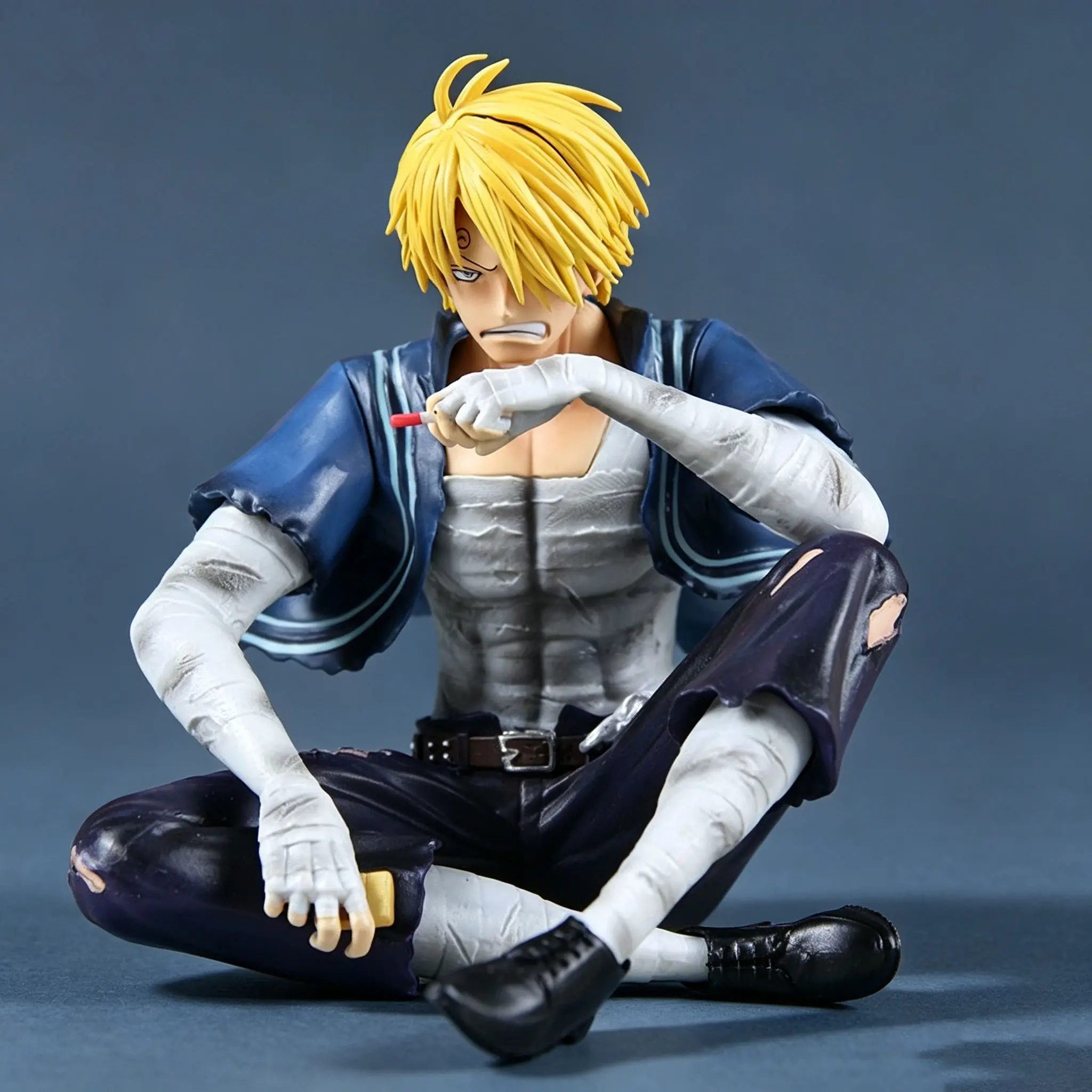 Buy One Piece Vinsmoke Sanji Battle Damaged Version Statue with Crypto at AnimeFigureHub